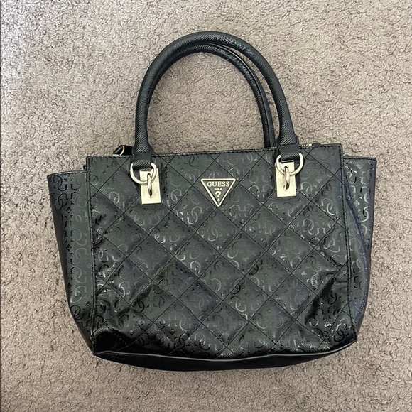 GUESS Black Quilted Women's Handbag - Picture 1 of 5